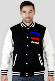 Bluza męska baseballówka z napisami i grafiką