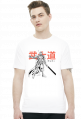 Koszulka z samurajem - Prezent dla otaku (Męska Jasna)