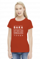 Prezent dla fana anime - Baka Otaku (Biały napis, Damska)