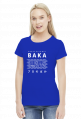 Prezent dla fana anime - Baka Otaku (Biały napis, Damska)