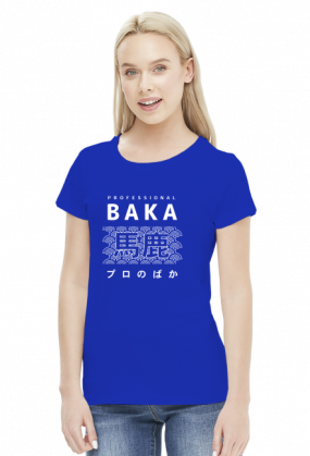 Prezent dla fana anime - Baka Otaku (Biały napis, Damska)
