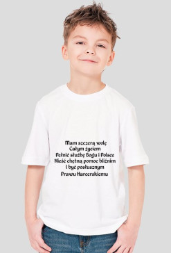 Koszulka z Przyrzeczeniem (czarny napis)