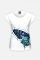 Construct T-shirt Koszulka Bluzka damska Zwierzęta Motyl Blue