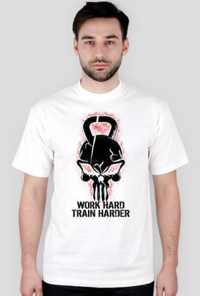 Koszulka WORK HARD - White Raven Style