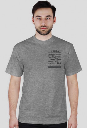 T-shirt męski szary Latin