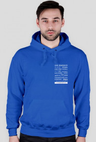 Bluza z kapturem niebieska Latin