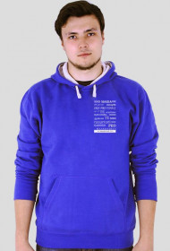 Bluza z kapturem niebieska Latin