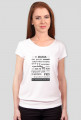 T-shirt damski biały Latin