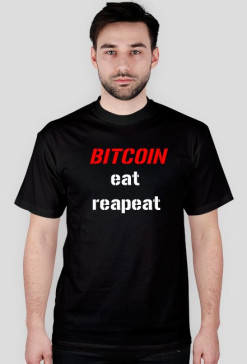 T-shirt BITCOIN eat repeat