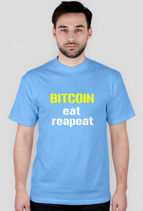 T-shirt BITCOIN eat repeat