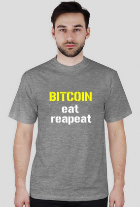T-shirt BITCOIN eat repeat