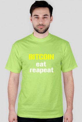 T-shirt BITCOIN eat repeat