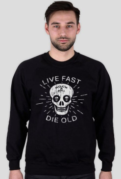 Bluza męska Live fast die old