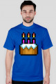 Pixel art – tort urodzinowy, happy birthday