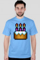 Pixel art – tort urodzinowy, happy birthday