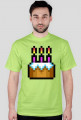 Pixel art – tort urodzinowy, happy birthday