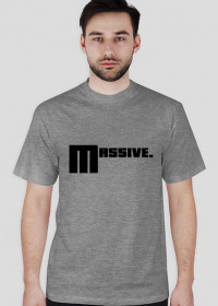 Szary męski T-Shirt MASSIVE