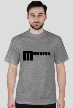 Szary męski T-Shirt MASSIVE