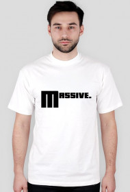Biały męski T-Shirt MASSIVE