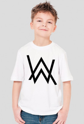 AW tee kid men white