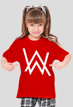 AW tee kid girl red