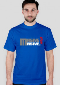 Niebieski męski T-shirt MASSIV SPORT
