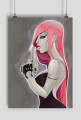 Plakat A2 Gun girl
