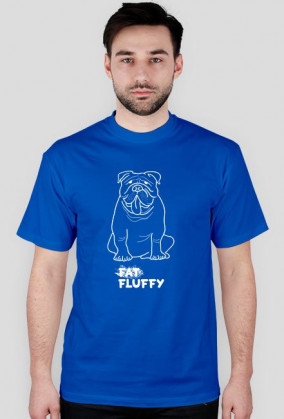 Koszulka męska Bulldog fluffy