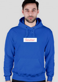 Szutar Box logo blue hoodie