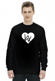 Heart1 crewneck men
