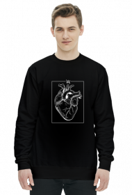 Human Heart crewneck man