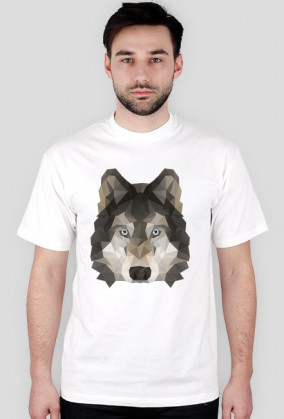 Geometric wolf head