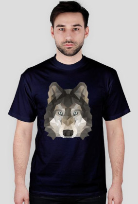 Geometric wolf head
