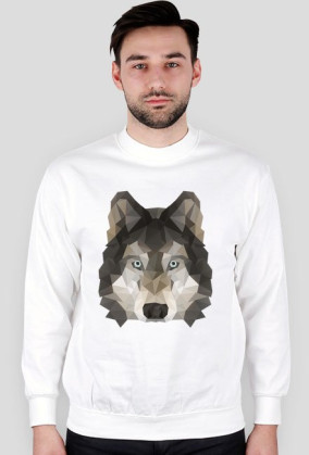 Geometric wolf head