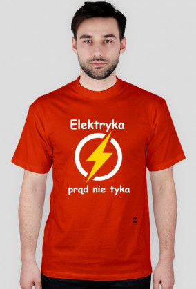 Koszulka elektryka jasny napis