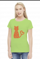 Koszulka z kotem - serduszka