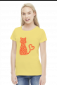 Koszulka z kotem - serduszka