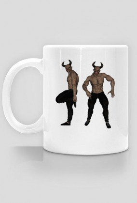 Kubek przedstawiający dwóch Diabolique