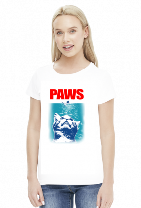 Paws koszulka z kotem damska