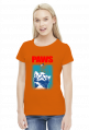 Paws koszulka z kotem damska