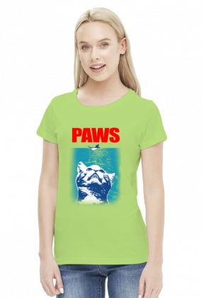 Paws koszulka z kotem damska