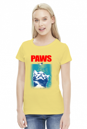 Paws koszulka z kotem damska