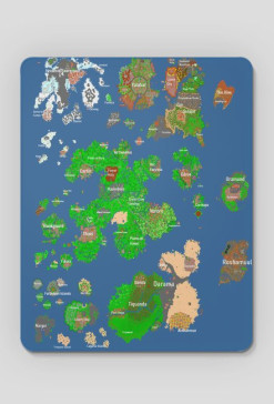 Tibia Map - podkładka pod mysz