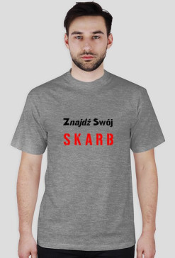 Koszulka męska "Znajdź...", szara