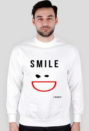 Bluza męska "Smile", biała