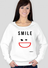 Bluza damska "Smile", biała