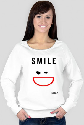 Bluza damska "Smile", biała