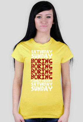 Koszulka SATURDAY SUNDAY BORING FINALY FRIDAY