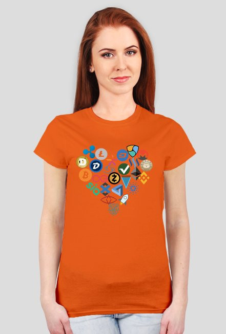 T-SHIRT DAMSKI SERCE