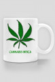 kubek biały cannabis indica